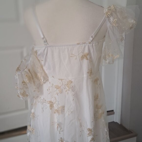 IWEMEK Spaghetti Strap Floral Lace Party Dress Medium NWT - Picture 8 of 15